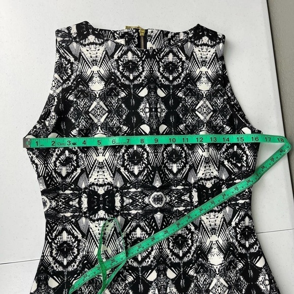 Hedonia ASOS Drop Waist Mini Dress Size 12 UK 8 US NWT Abstract Black White‎ - Picture 5 of 8